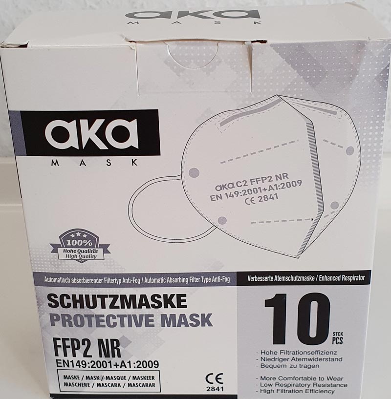 FFP2 Atemschutzmaske CE 2841